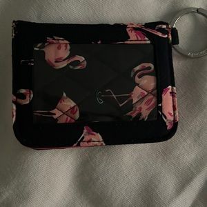 Vera Bradley flamingo ID/credit card case